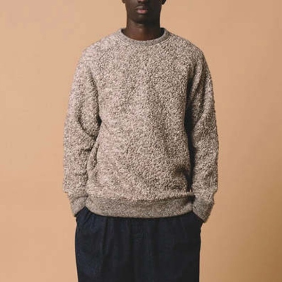 kestin Other - Kestin Durness Textured Crewneck Sweatshirt Undyed Marl Fleece Neutral
